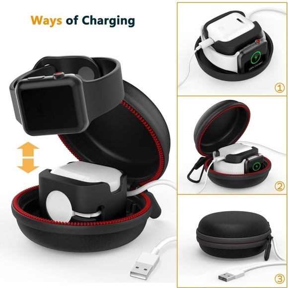 Storage Box,  charging dock for Apple Watch stand, travel dock storage hard case - Picture 5 of 8